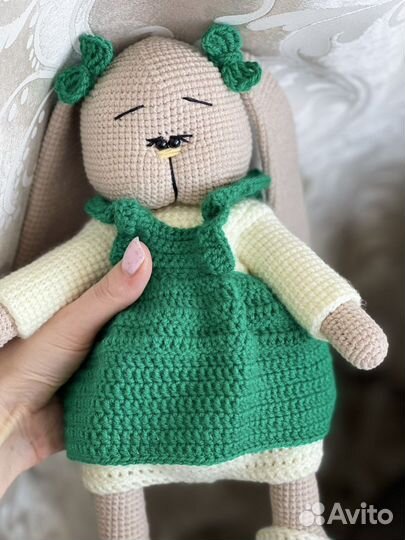 Заяц тильда вязанный