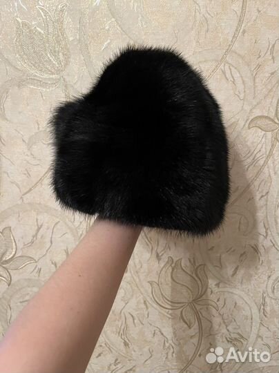 Шапка норковая женская