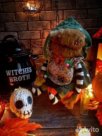 Тыквы-ведьмочки ручной работы