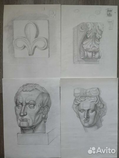 Академический рисунок формат А2