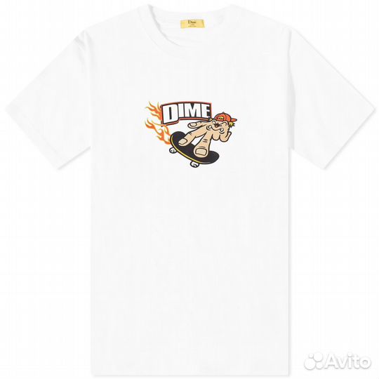 Dime Decker T-Shirt White -M