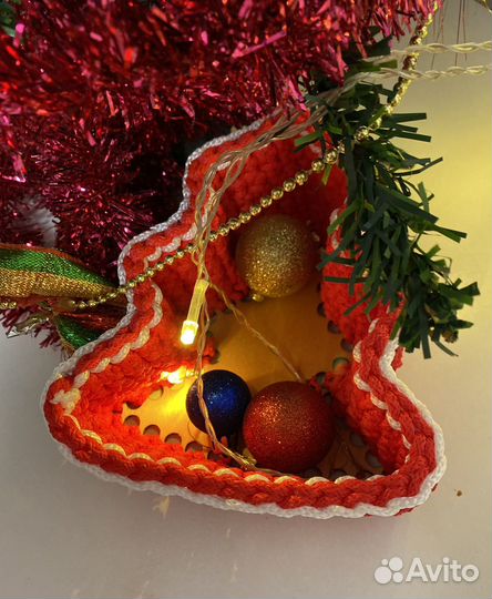 Корзина подарочная,новогодний подарок, елочка