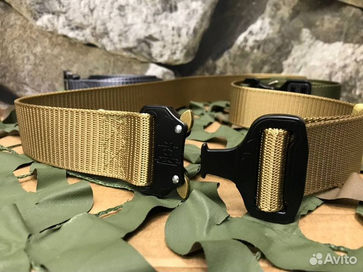 Ремень текстильный стропа пряжка кобра