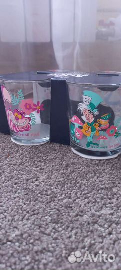 Бокалы Алиса в стране чудес (4 шт) Disney