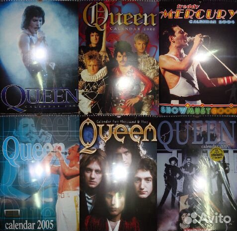 Английские настенные календари звёзд кино и музыки