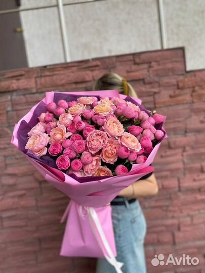 Роза пионовидная премиум класса