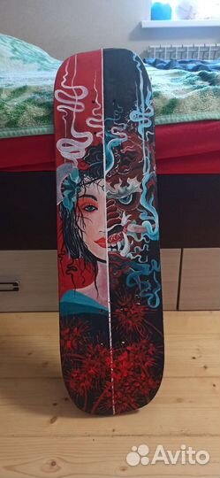 Скейтборд, ручная роспись