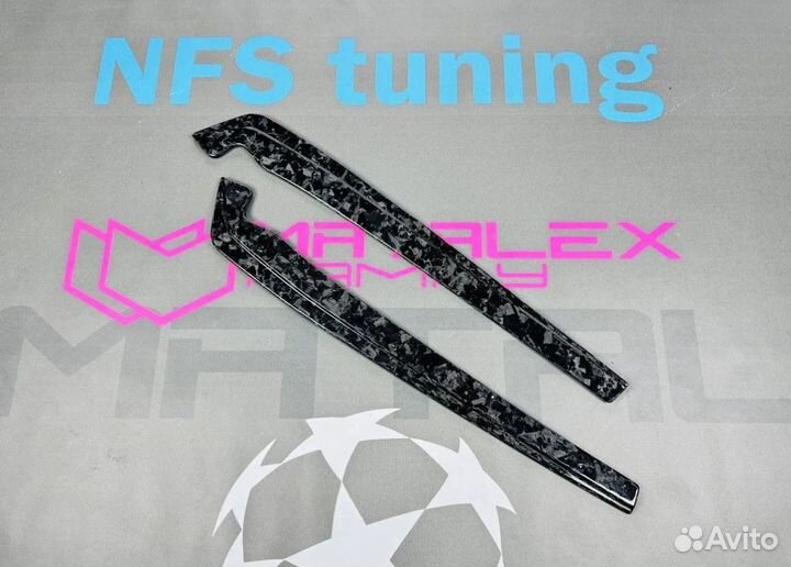 Карбоновые мини лезвия на BMW 5 G30/ M5 F90 ковка