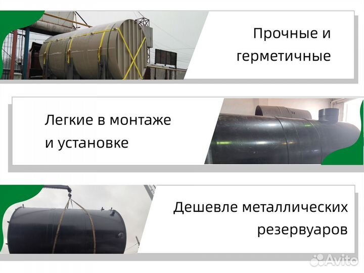 Подземная емкость от 5 до 100 м3 (листовая)