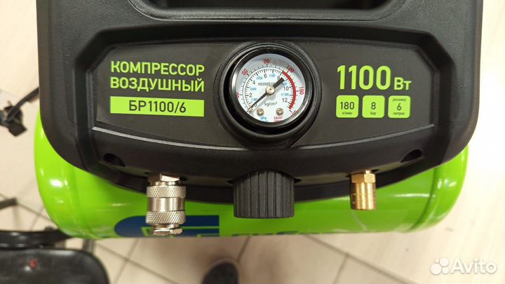 Компрессор воздушный б/масл. Сибртех BL1100вт