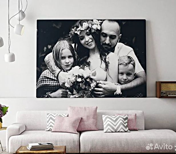 Портрет на холсте по фото (разные размеры)