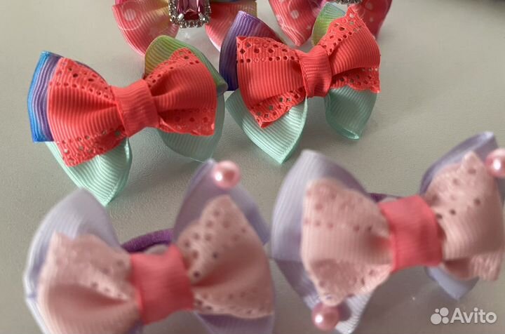 Резиночки для волос ручной работы