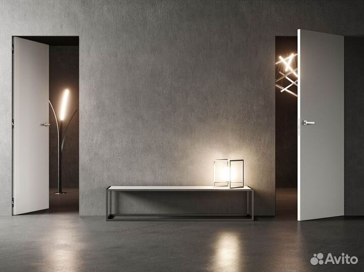 Скрытые межкомнатные двери под отделку