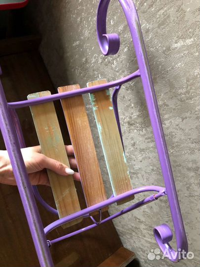 Санки для кукол baby born с толкателем