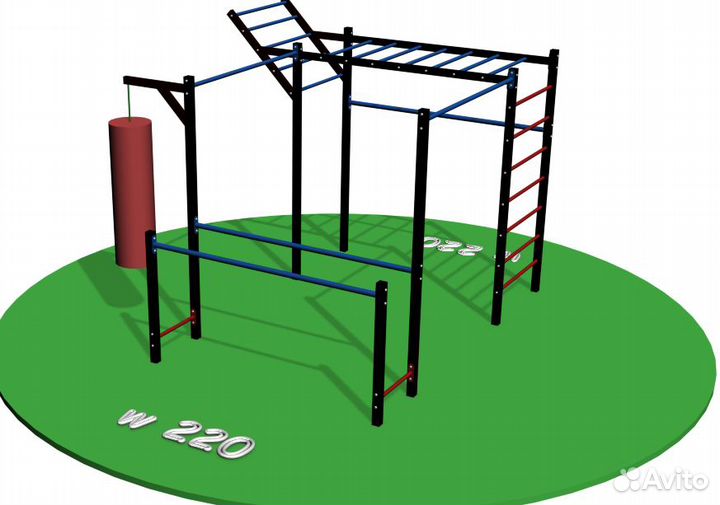 Спортивная площадка турник брусья