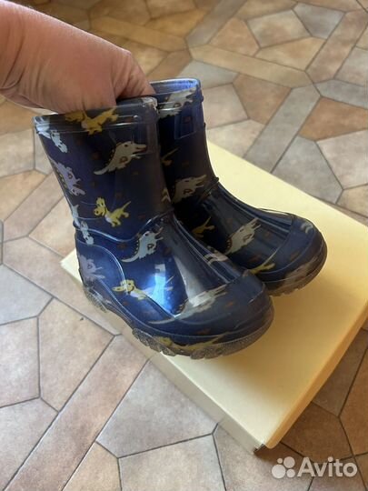 Сапоги резиновые утепленные 24 размер