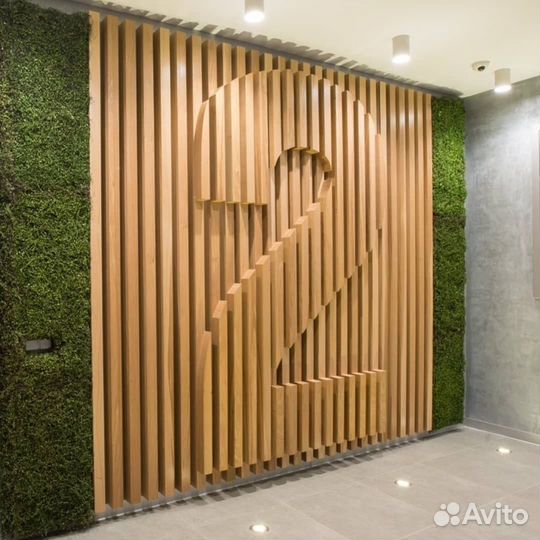 Пано мдф в шпоне дуба и американского ореха