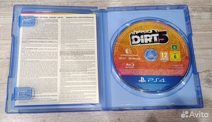 Dirt 5 ps4 диск