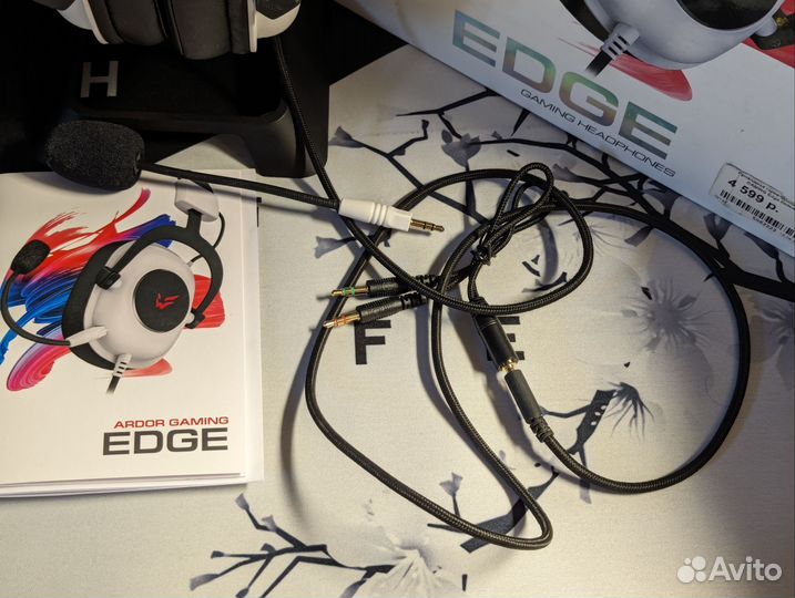 Проводные наушники ardor gaming Edge белые