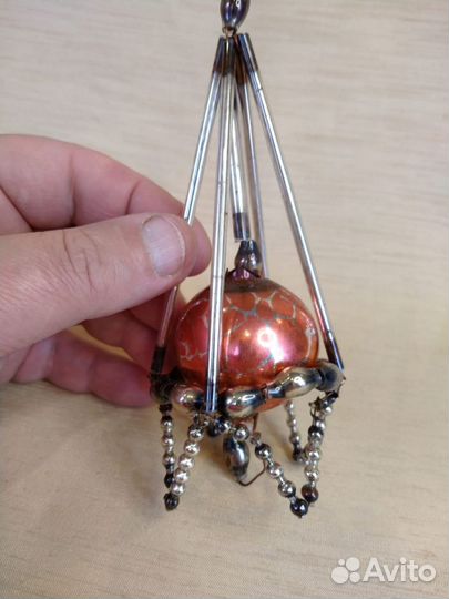 Ёлочная игрушка стеклярус