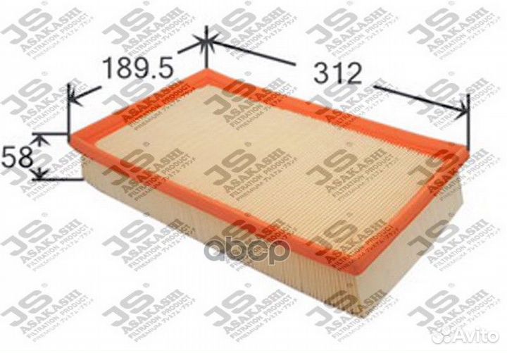 Фильтр воздушный A0327 JS Asakashi