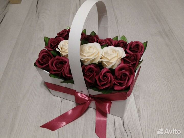 Букет из мыльных роз