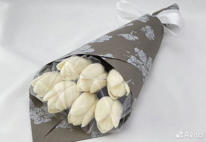 Шоколадные тюльпаны, пионы,розы на 8 марта