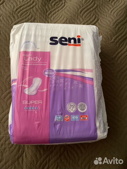 Урологические прокладки seni 5 капель