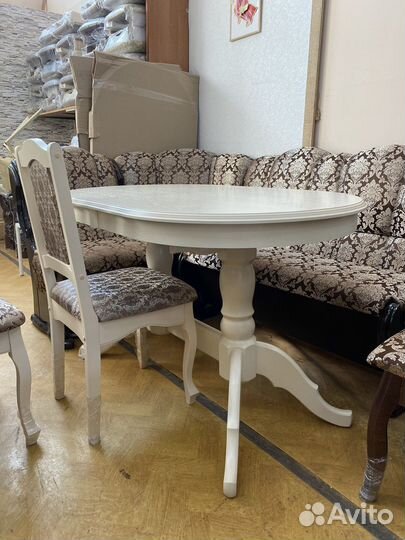 Стол массив «Овал» раздвижной