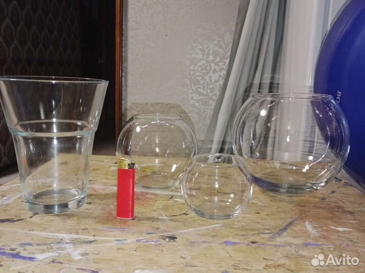 Вазы стекло сферы