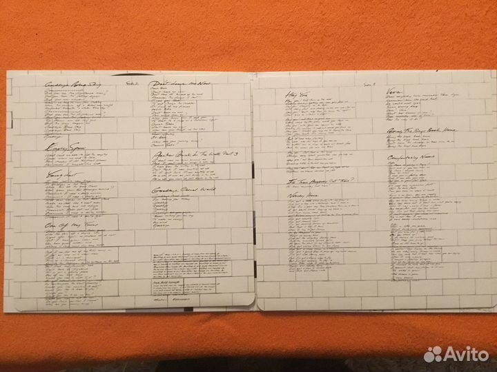 Pink floyd the wall, новодел, европа,2LP, 180 гр