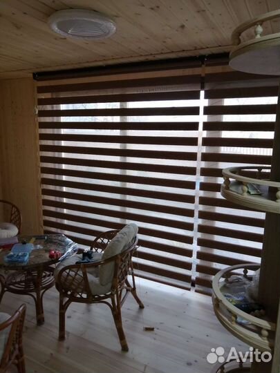 Жалюзи рулонные, день ночь