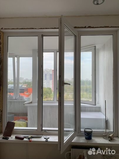 Окна пластиковые б/у