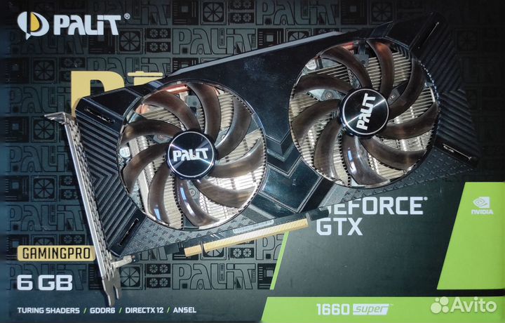 Видеокарта Palit GTX 1660 super Gaming Pro 6GB