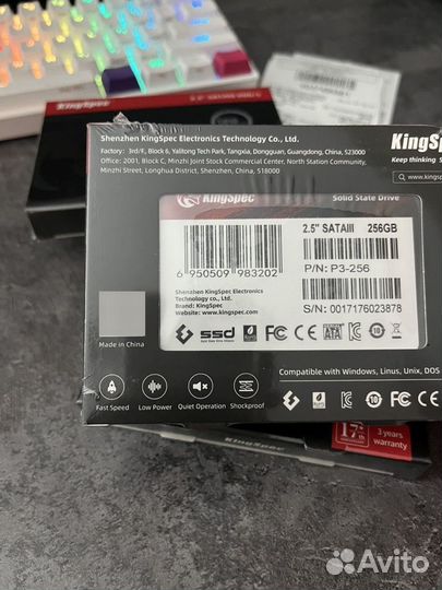 SSD kingspec 128 256 gb