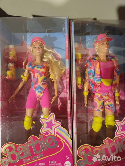 Барби и Кен из фильма на роликах