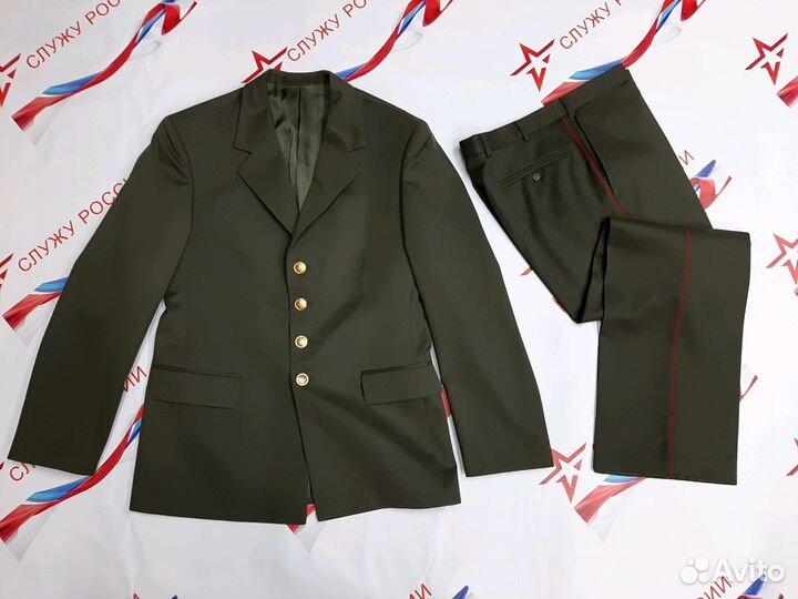 Костюм шерстяной для офицеров оливкового цвета