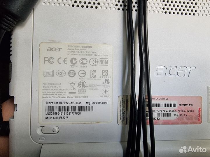 Нетбук acer aspire one happy 2 10,1'