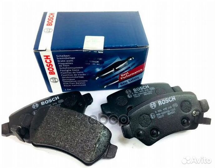 Колодки тормозные дисковые зад 0986495218 Bosch
