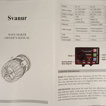 Помпа течения Svanur W-25