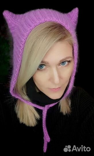 Котошапка чепчик ручной работы