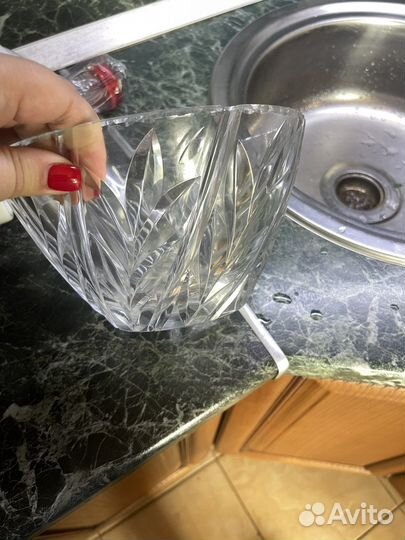 Конфетница хрустальная СССР