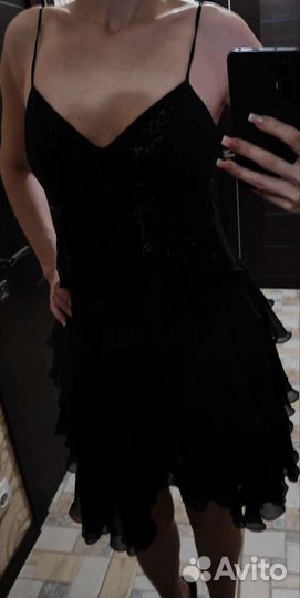 Вечернее платье 46 размера черное