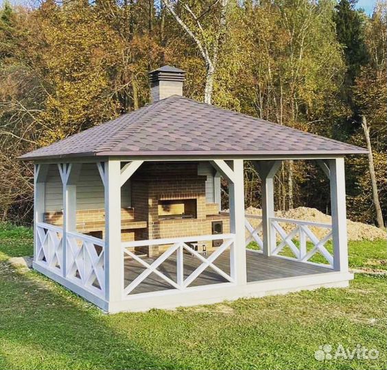 Шатер беседка пристрой