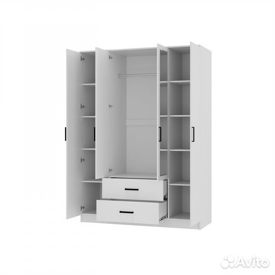 Шкаф четырехстворчатый с зеркалом