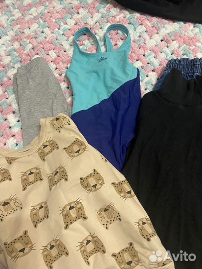 Детские вещи пакетомдля девочки 110-116