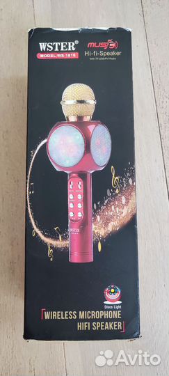 Беспроводной караоке микрофон Wster ws-1816