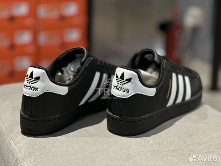 Кроссовки Adidas Superstar Core Black Cloud White