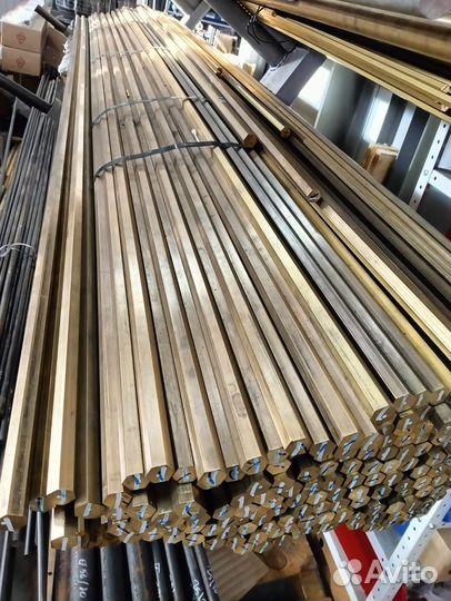 Латунь шестигранник 32, 19,17