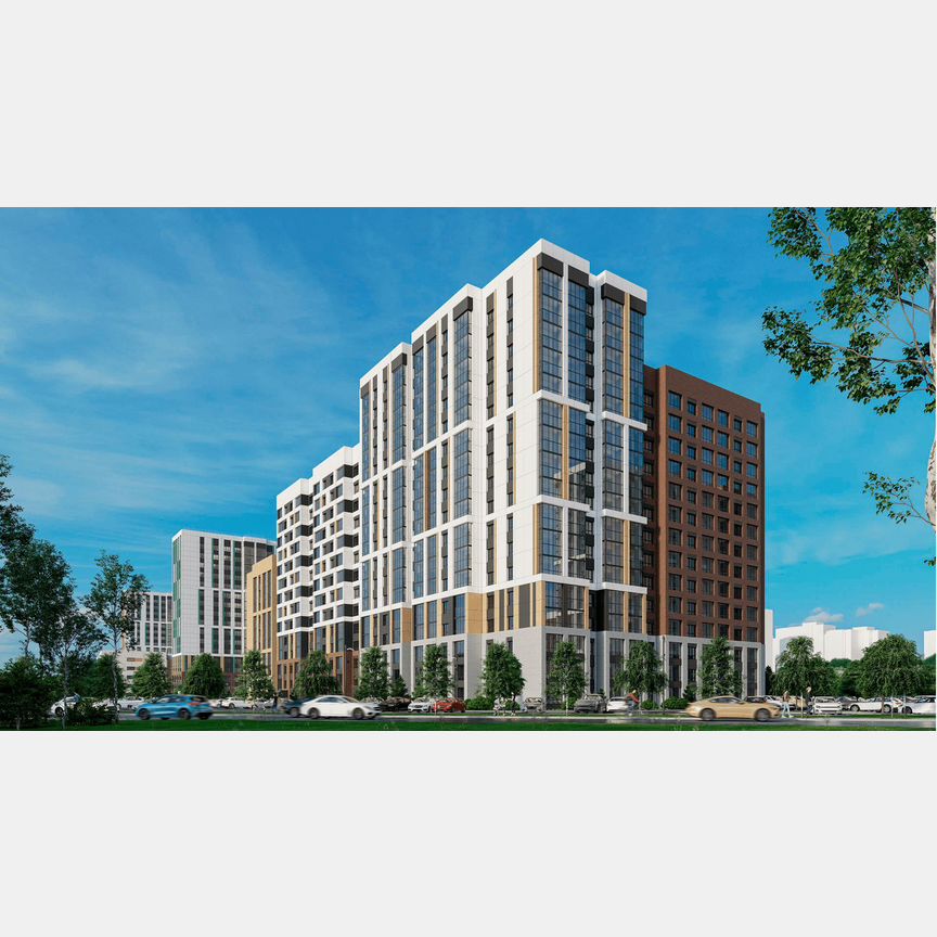 1-к. квартира, 53,1 м², 15/17 эт.